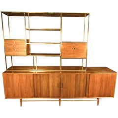 Stunning Midcentury Wall Unit by Furnete Vintage Stunning Midcentury Wall Unit by Furnete