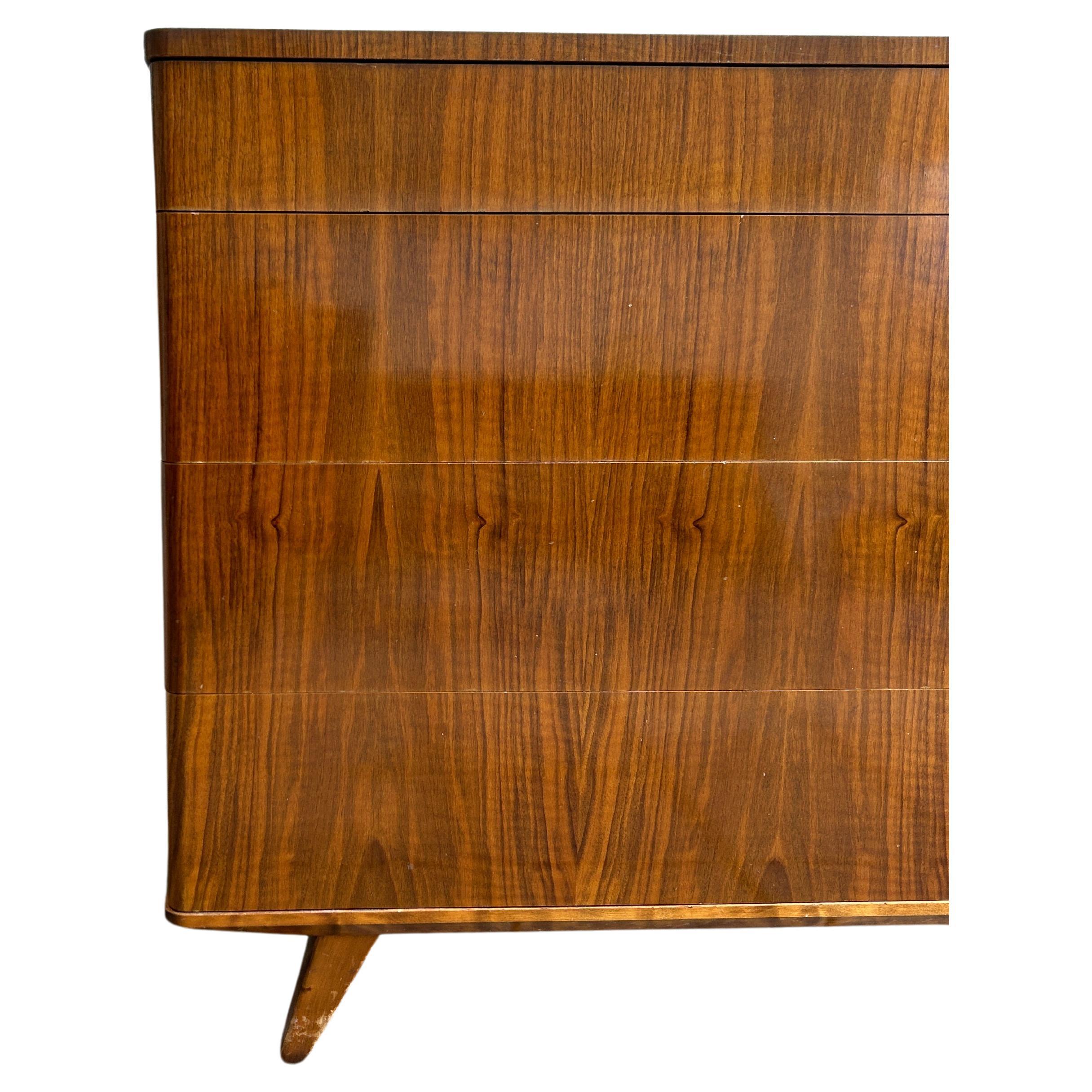 Woodwork Stunning Midcentury 4 Drawer teak Dresser Made in Sweden For Sale