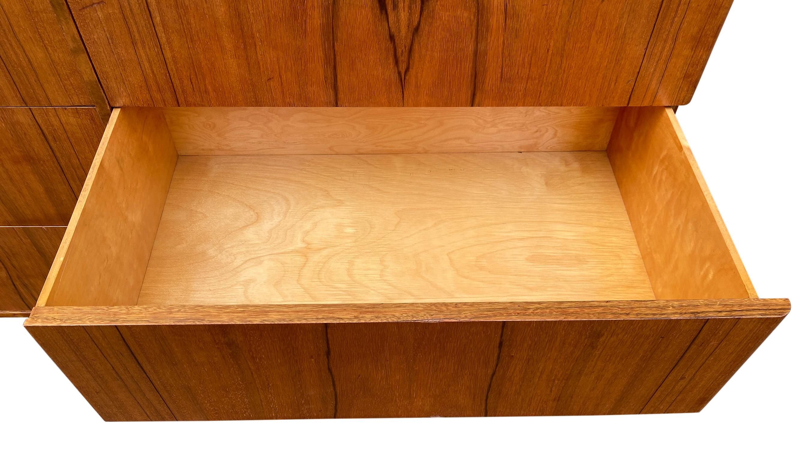 Stunning Midcentury 8 Drawer Rosewood Veneer Dresser Made in Sweden 1