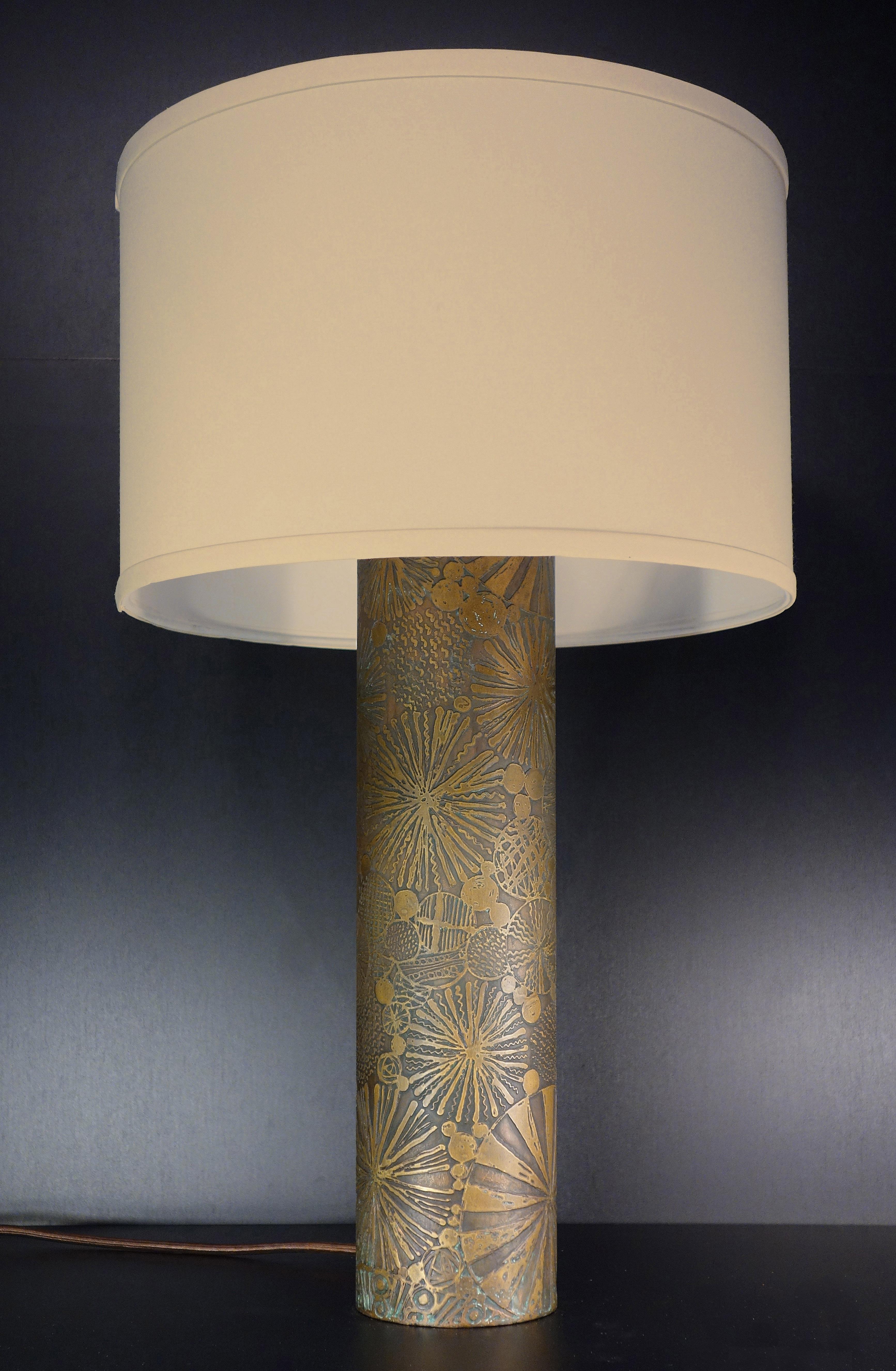 American Stunning Midcentury style Brass Table Lamp