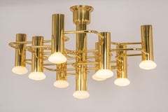 Stunning Midcentury Chandelier Designed by Sciolari, 1970s