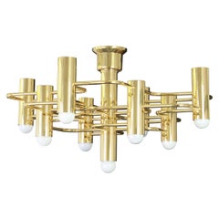 Stunning Midcentury Chandelier Designed by Sciolari, 1970s