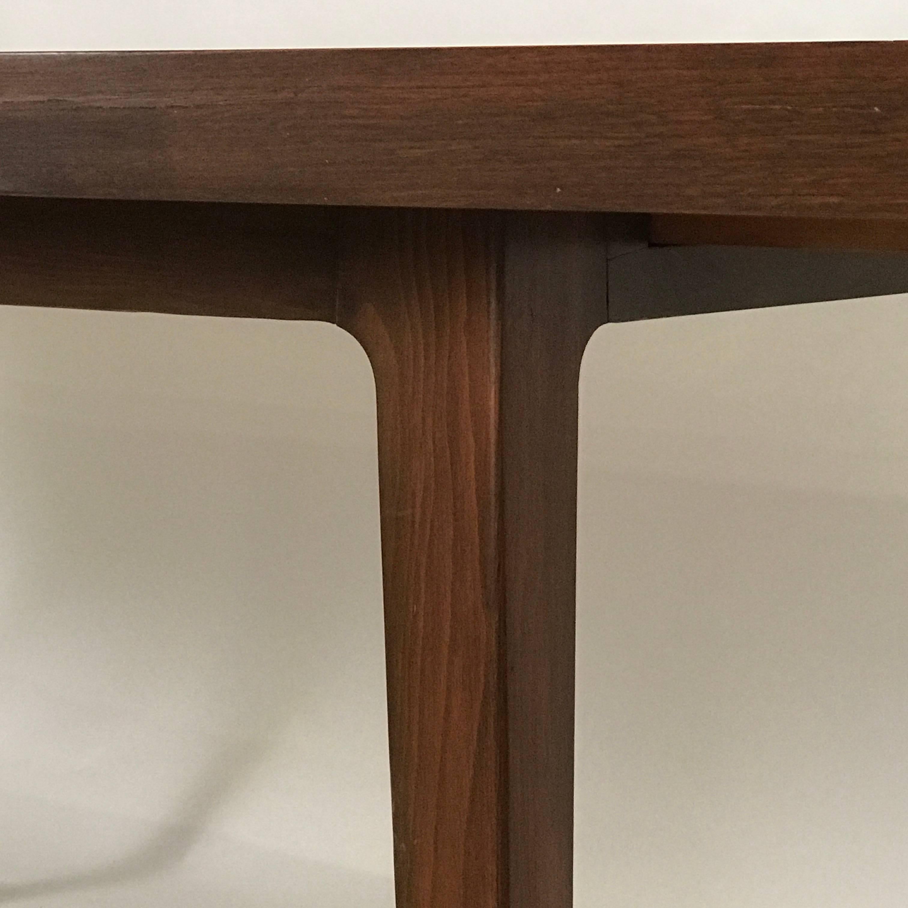 Stunning Midcentury Edward Wormley for Drexel Walnut Extension Dining Table 2