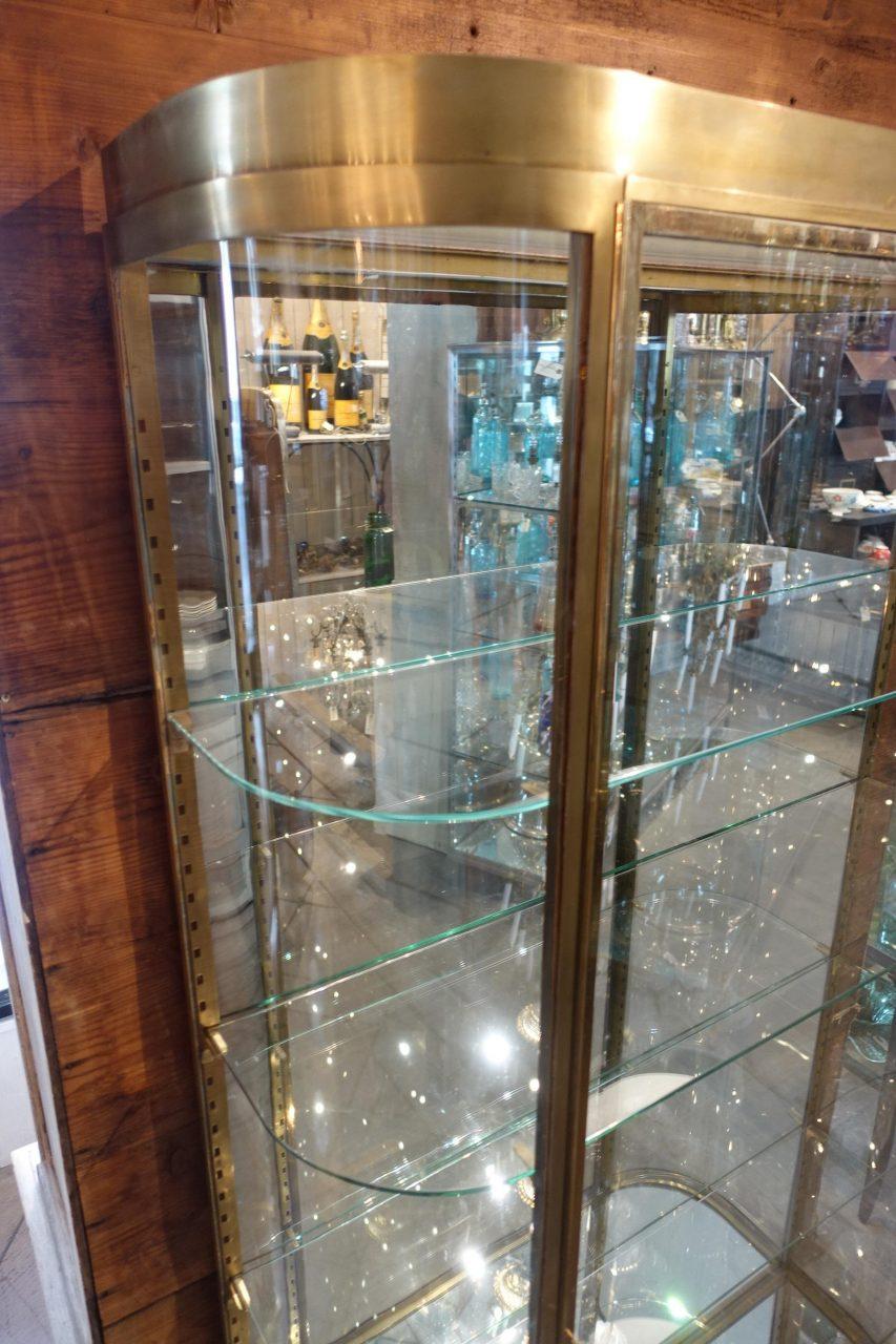 brass glass cabinet