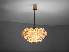 Kinkeldey Mid-Century Chandelier in Glass