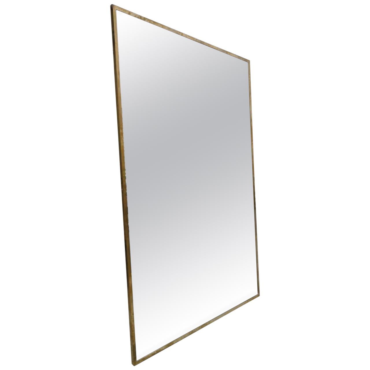 Stunning Midcentury Italian Brass Mirror