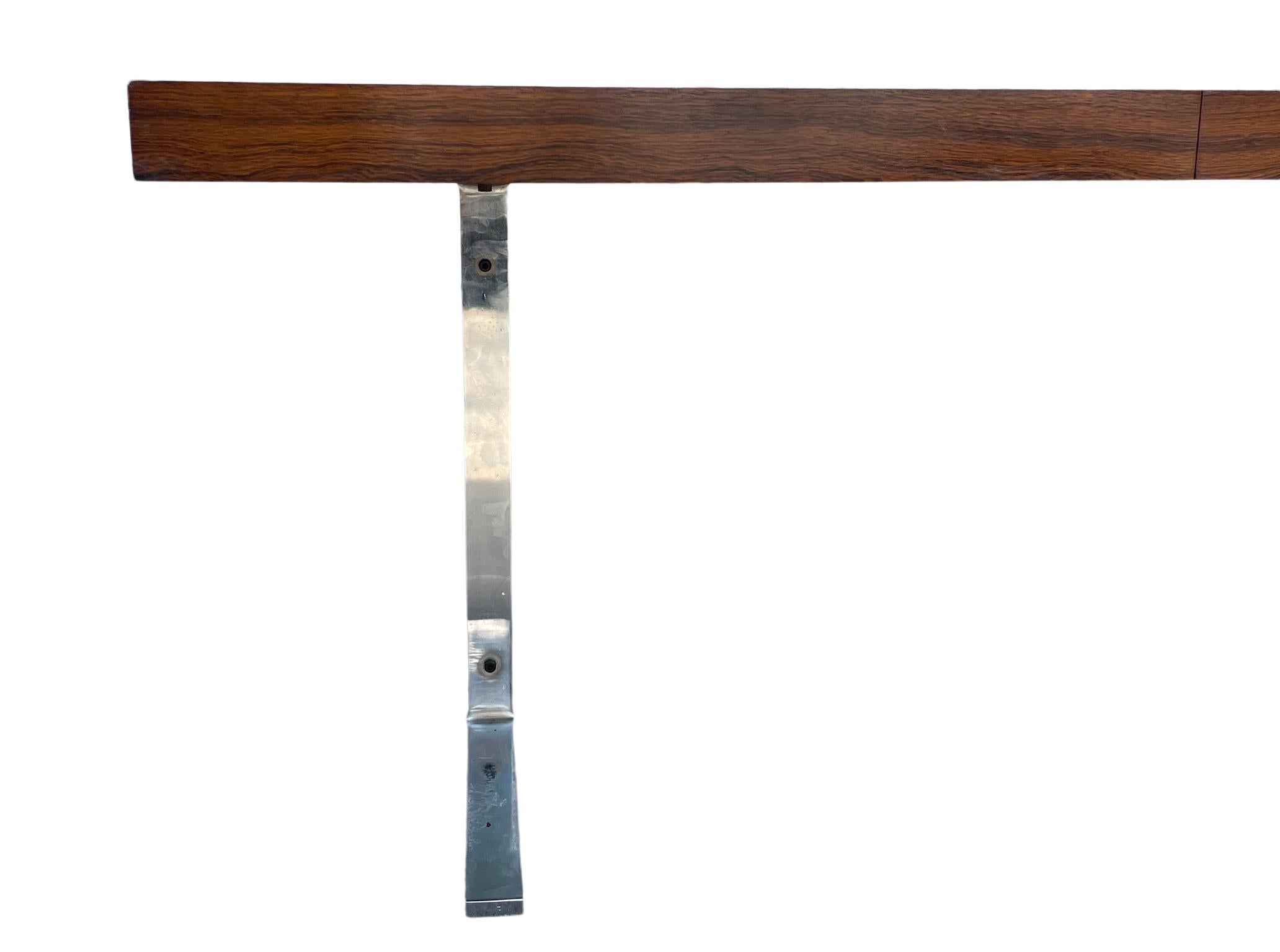 Woodwork Stunning MidCentury Minimalist Rosewood Dining Table 1 Leaf by Georg Petersens