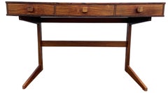 Stunning Midcentury Minimalist Small Rosewood 3 Drawer Desk by Georg Petersens