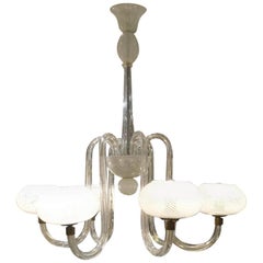 Stunning Midcentury Murano Ceiling Lamp