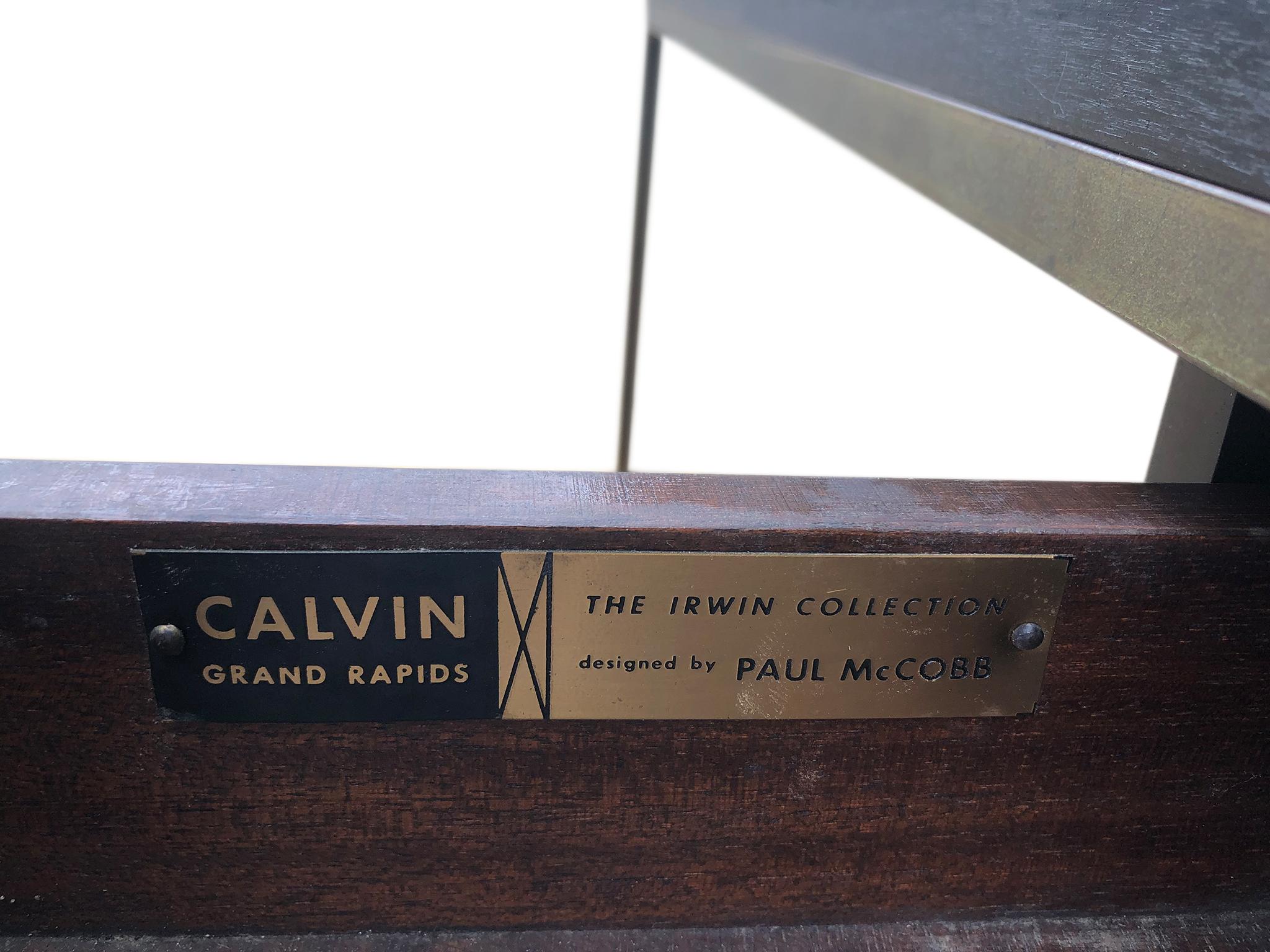 Stunning Midcentury Paul McCobb Calvin Irwin Brass Room Divider Shelf Wall Unit 1