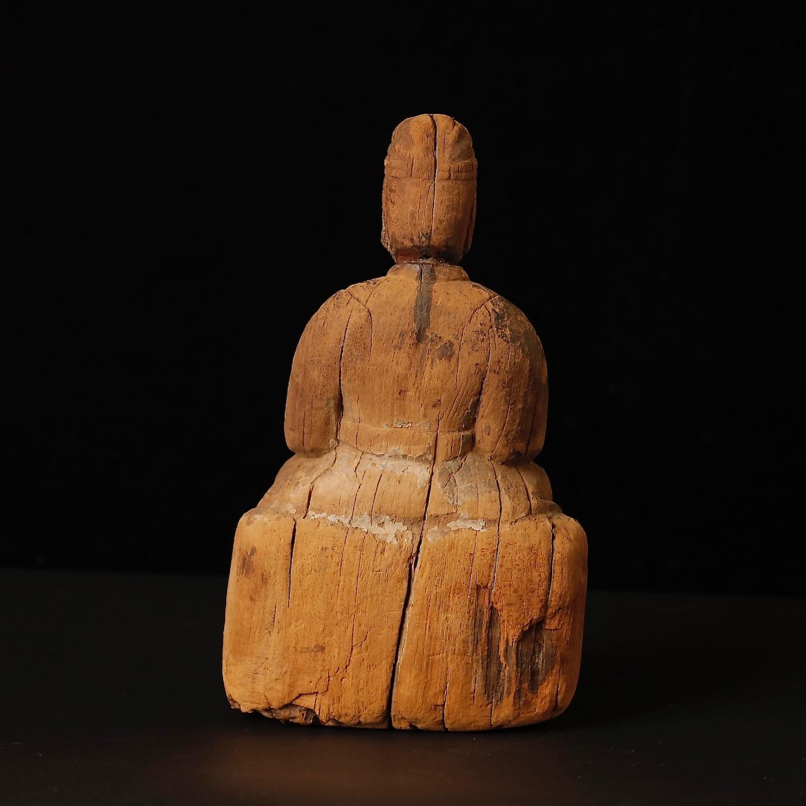 Stunning Ming Period Male Deity Sculpture – 14th–17th Century China For Sale 1