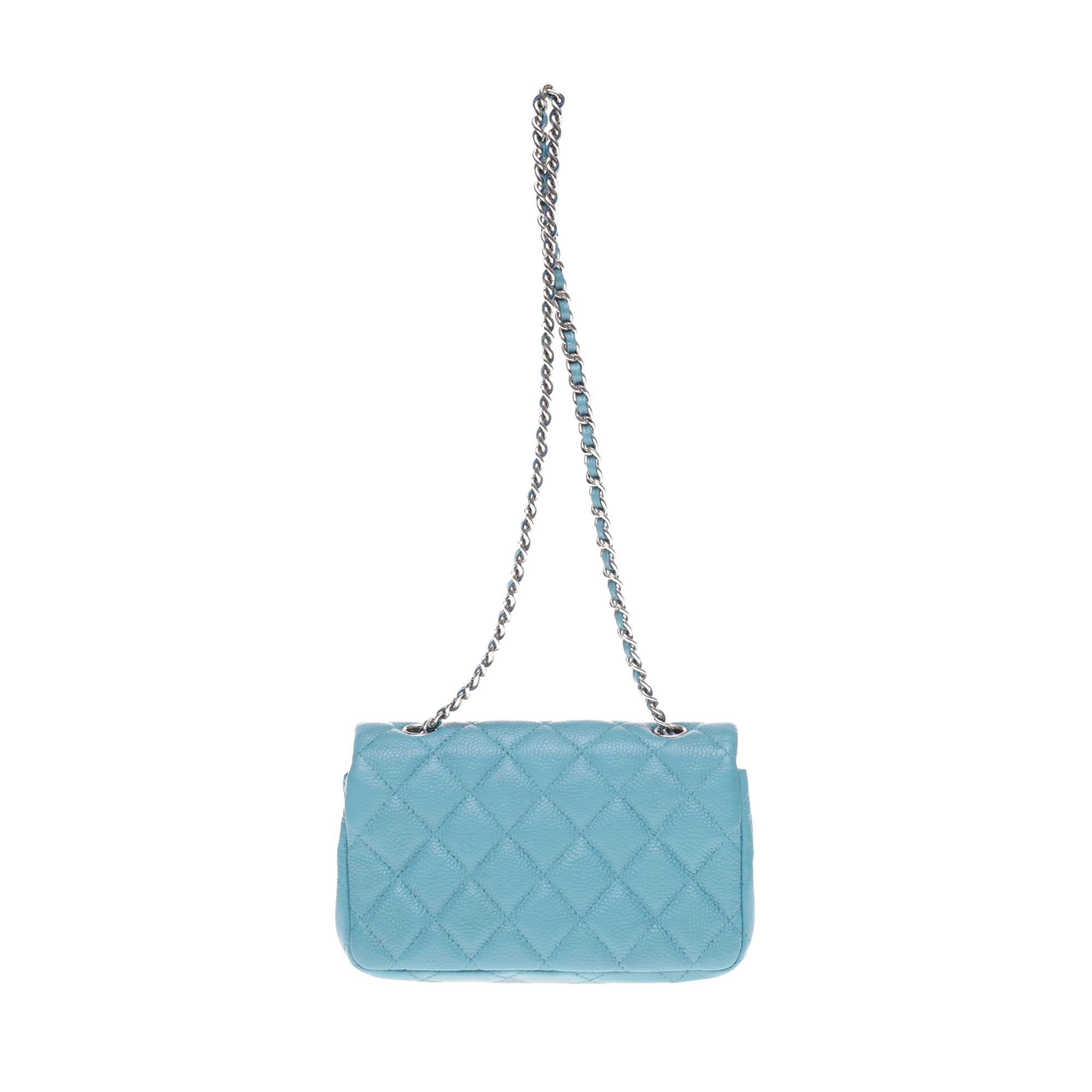 turquoise chanel bag