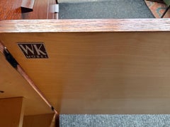 Stunning Minimalist Teak & Maple Credenza by Helmut Magg for WK Möbel, 1950s