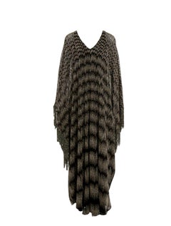 Stunning Missoni Fringed Lurex Metallic Maxi Kaftan Gown