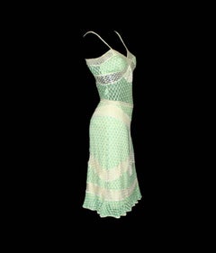 Stunning Missoni Lime Crochet Knit Top Skirt Suit Ensemble as Dress