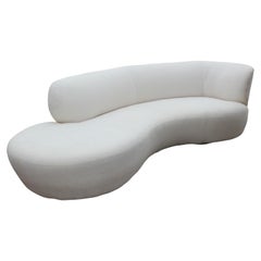 Stunning Modern White Vladimir Kagan Cloud Chaise Lounge Sofa for Weiman Preview