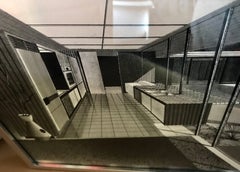 Stunning Modernist Architectural Rendering, Drawing by G.F.Hahn