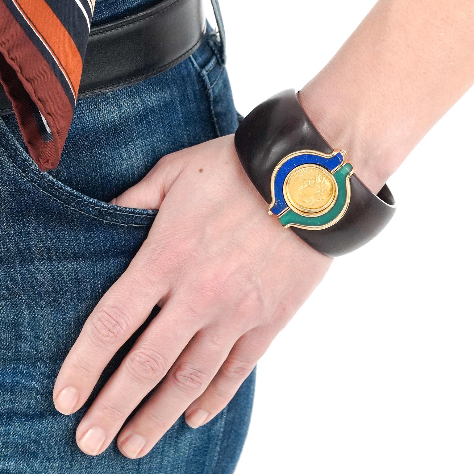 Taille cabochon Superbe bracelet moderniste de Paul Binder en vente