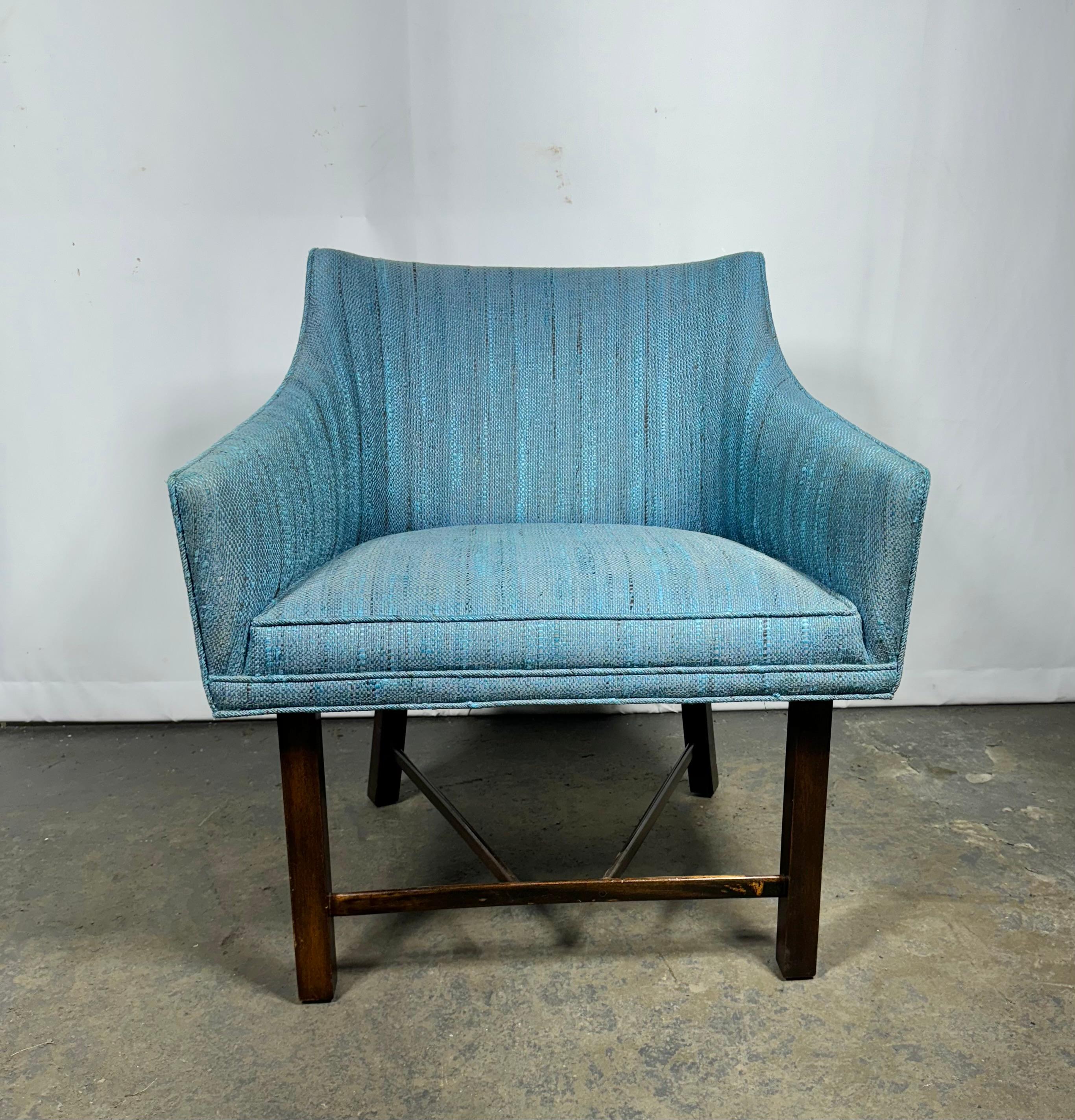 Superbe chaise longue moderniste Harvey Probber ...Superbe design, taille, proportion. Qualité supérieure et construction, Extrêmement confortable, Conserve sa tapisserie d'origine, sans fumée, sans animaux, Très bien entretenu, S'intègre