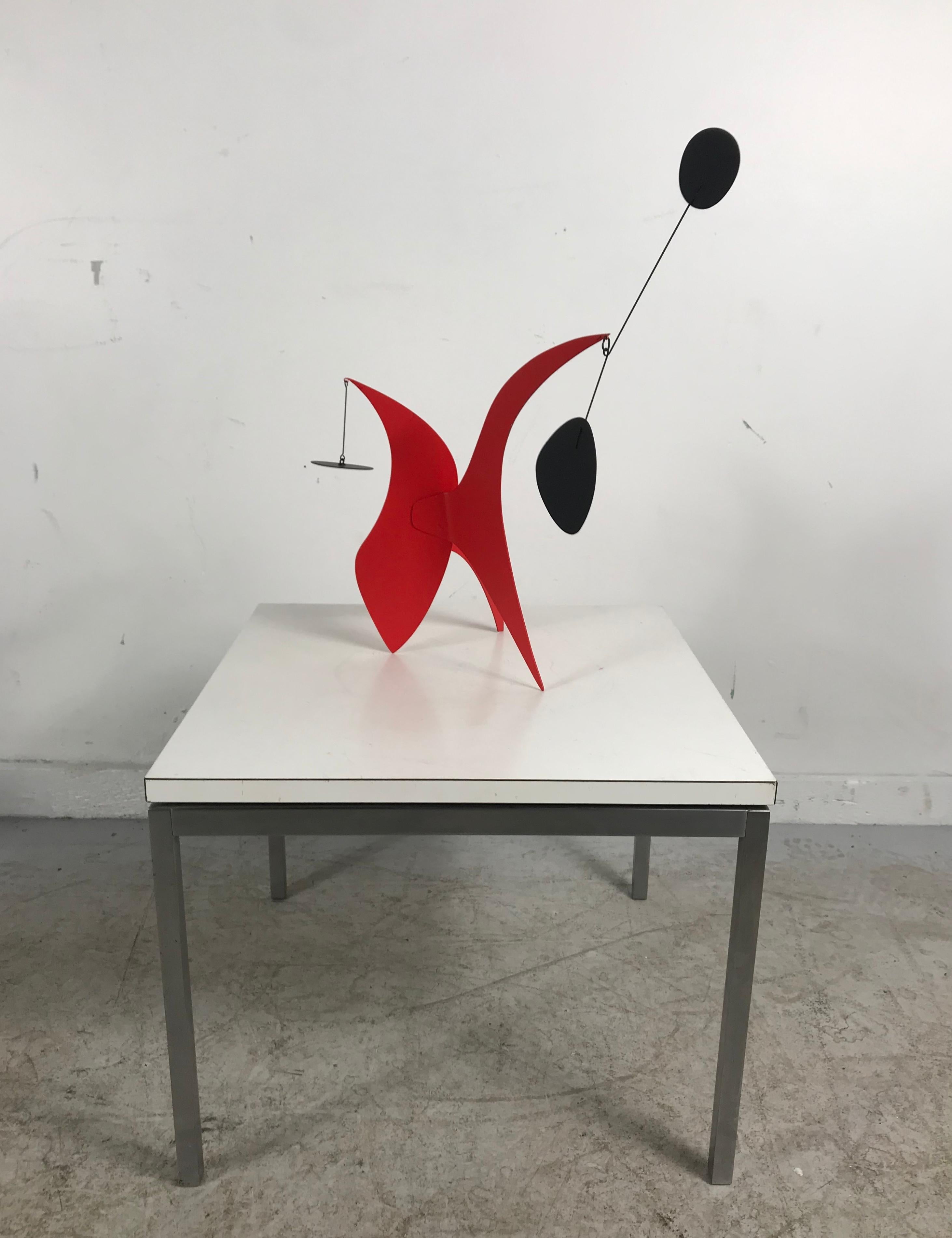 Painted Stunning Modernist Stabile/Table Sculpture by Graham Mitchell Sears