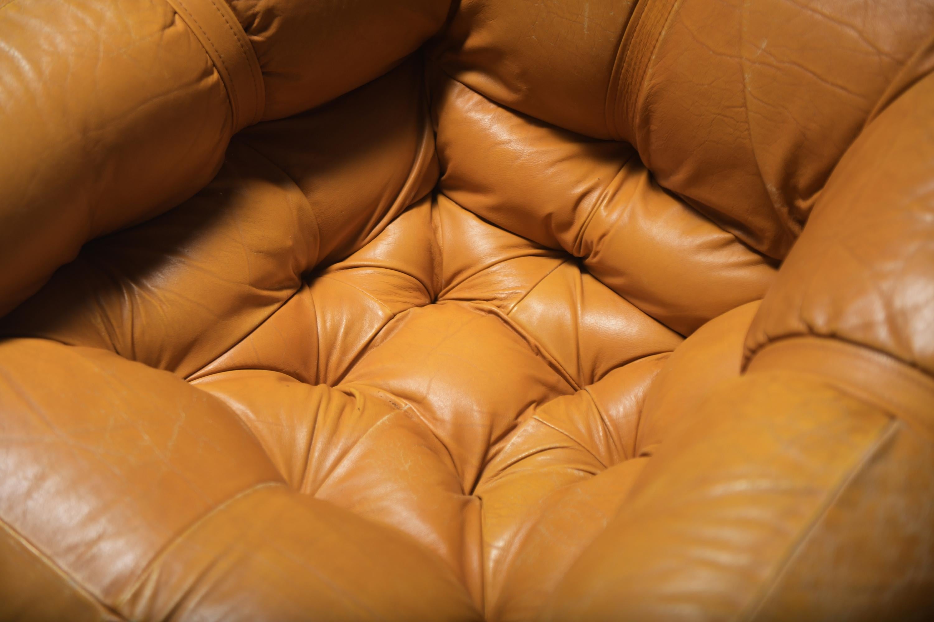 Stunning MP-81 lounge set in cognac leather by Percival Lafer for Lafer S.A. 8