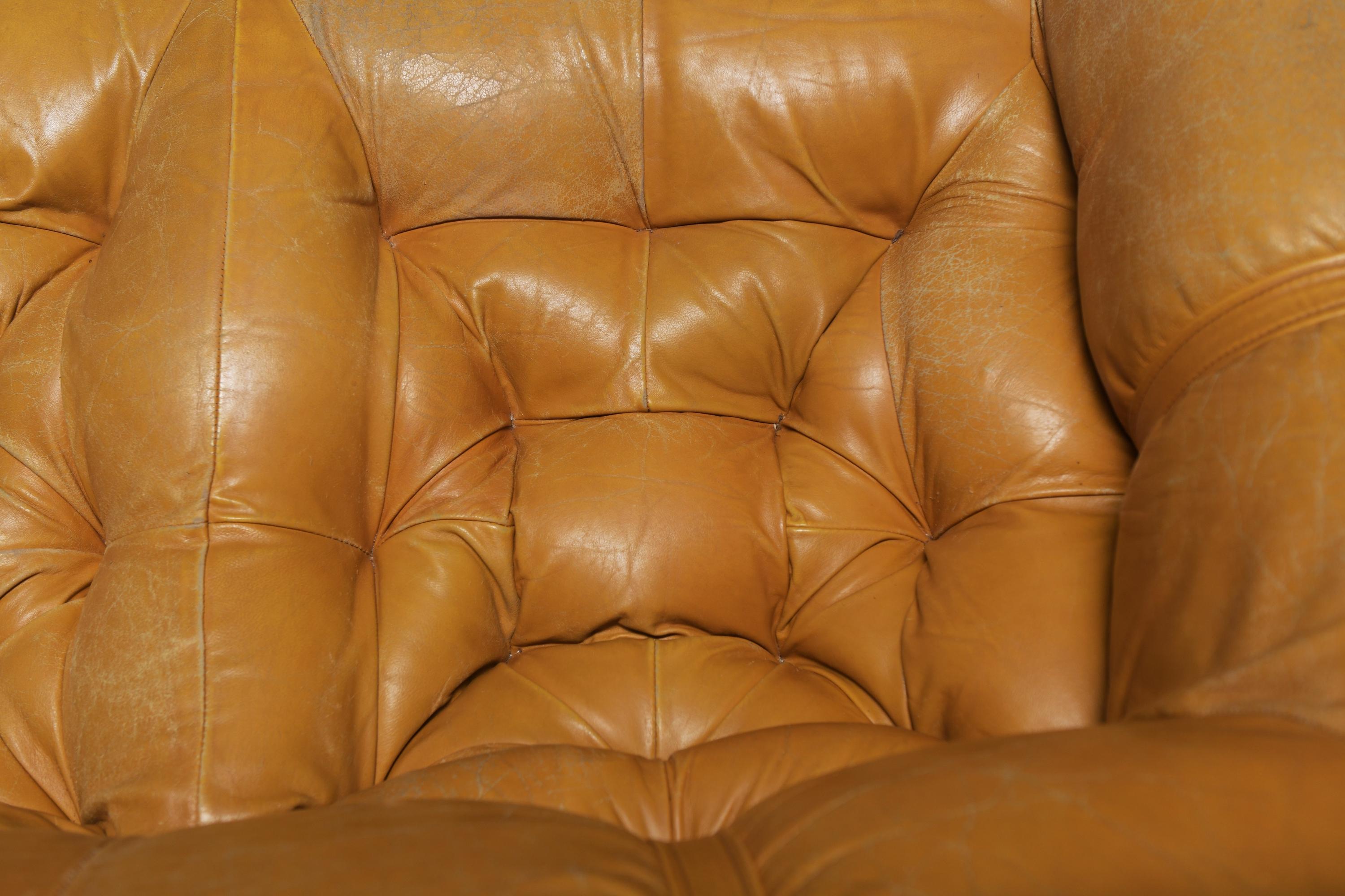 Splendido divano lounge MP-81 in pelle cognac di Percival Lafer per Lafer S.A. in vendita 5