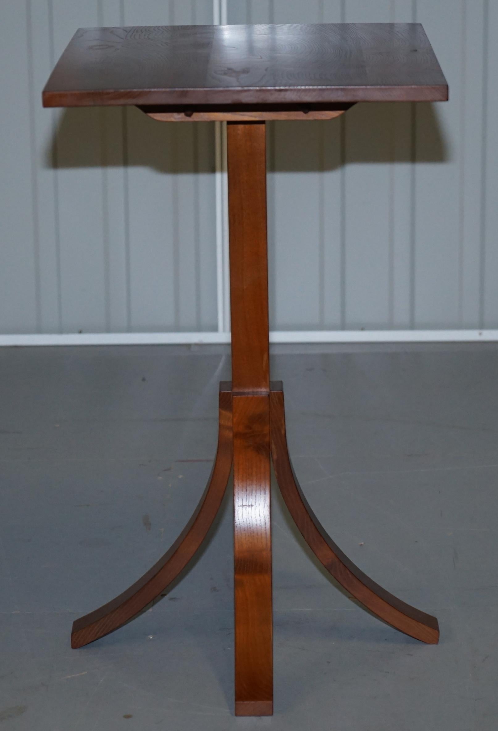 Stunning Mulberry Furniture Made by Holgate & Pack Designer Walnut Side Table For Sale 7
