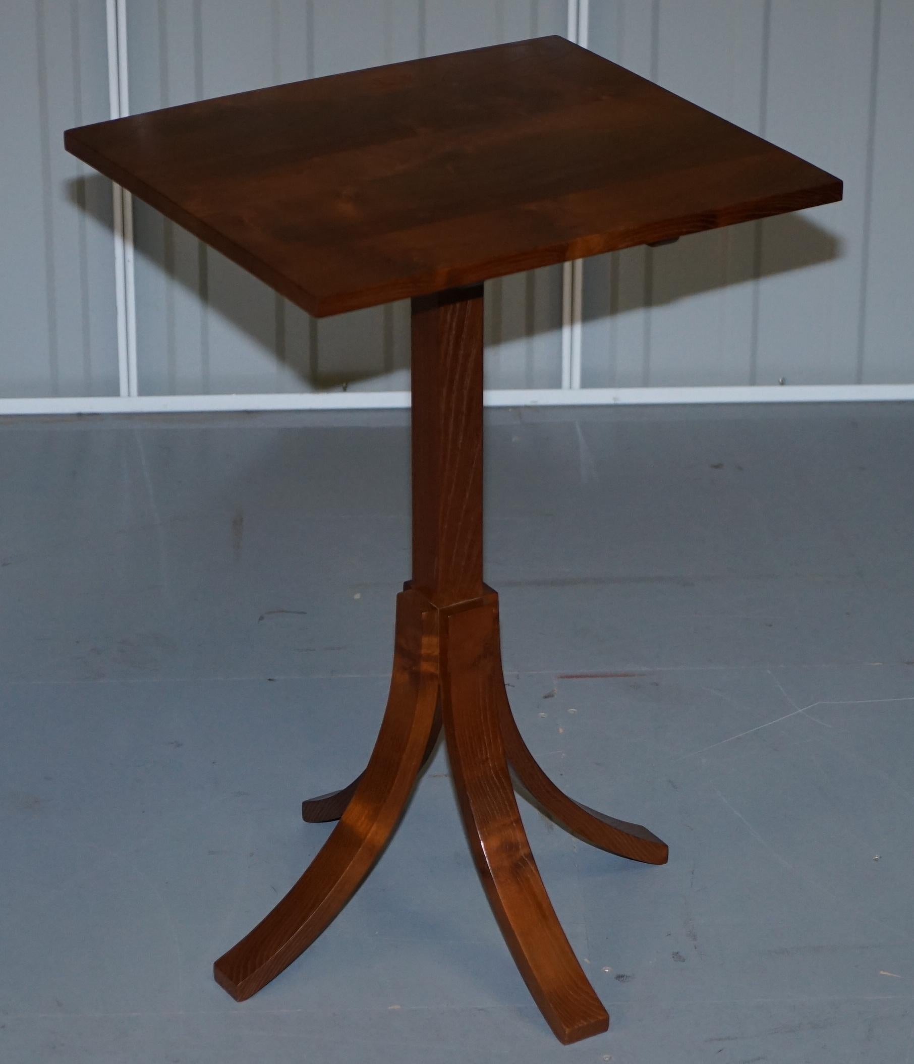 Modern Stunning Mulberry Furniture Made by Holgate & Pack Designer Walnut Side Table For Sale