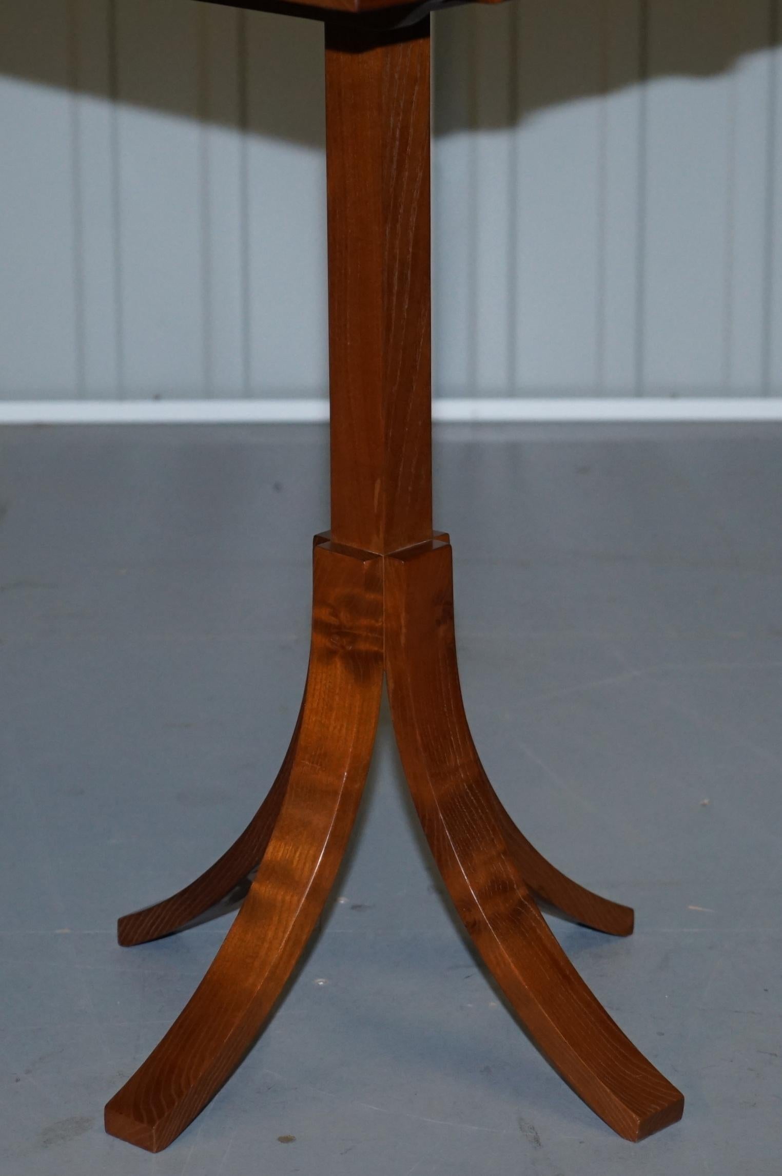 Stunning Mulberry Furniture Made by Holgate & Pack Designer Walnut Side Table For Sale 1