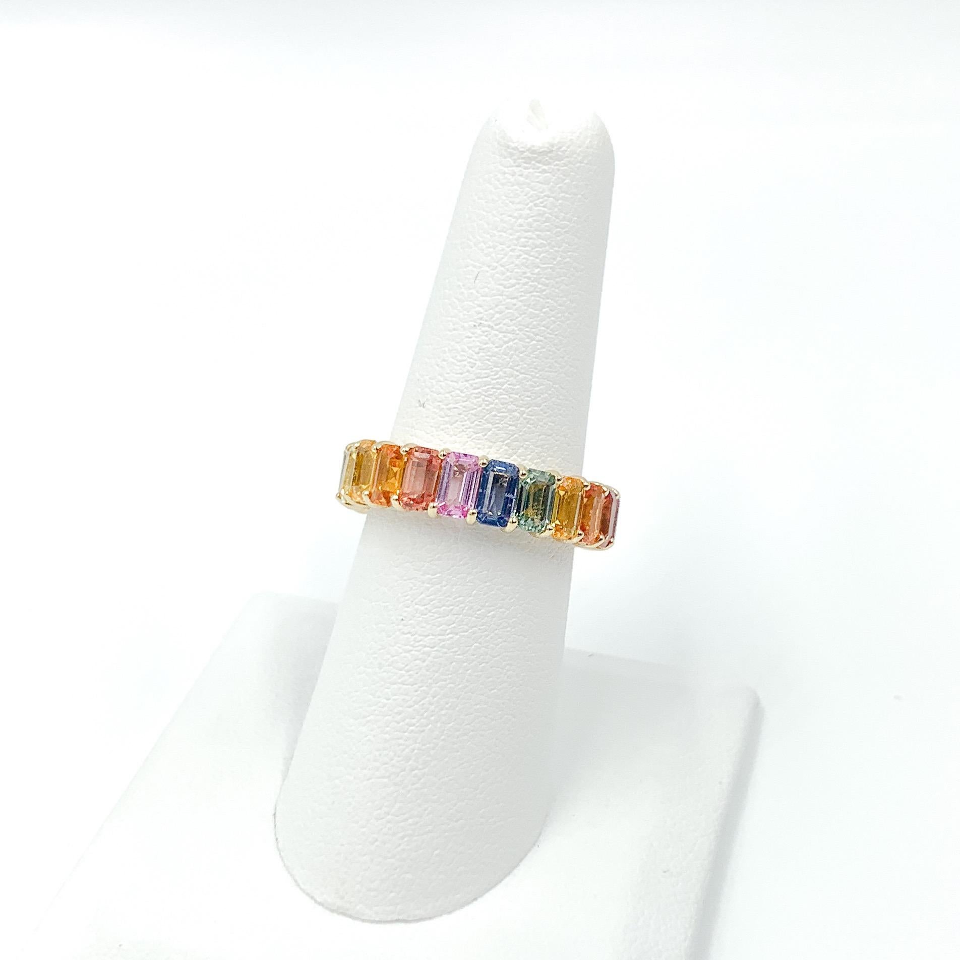 multicolor eternity ring