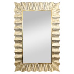 Stunning Murano Glass and Silver Leaf Mirror