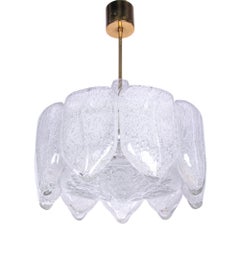 Superbe lustre en verre de Murano par Doria, Allemagne, années 1960