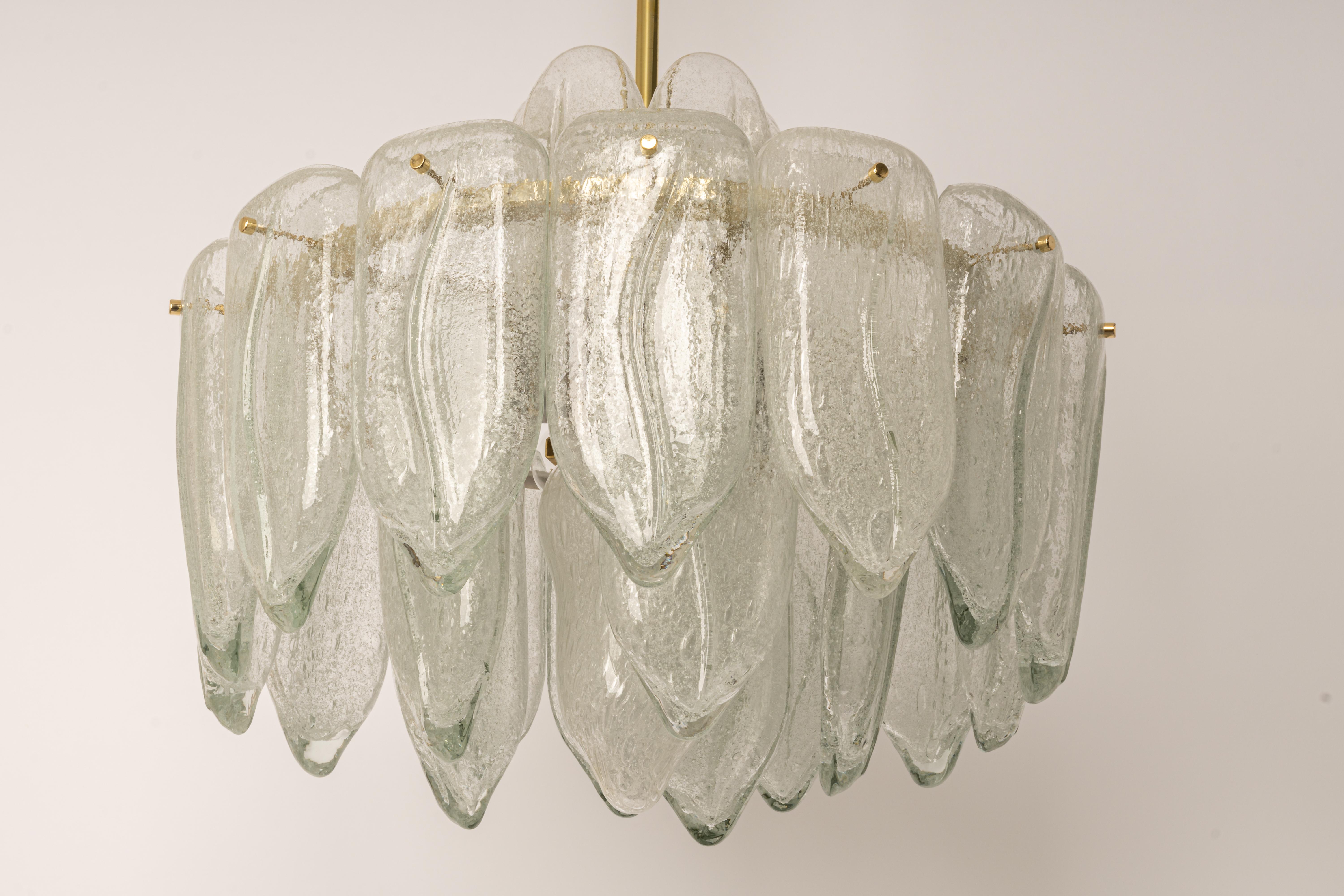 Stunning Murano Glass Chandelier by Doria, Germany, 1960s In Good Condition In Aachen, NRW