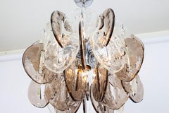 1 of 3 Stunning Murano Glass Chandelier Designed by Carlo Nason for Kalmar, 70s