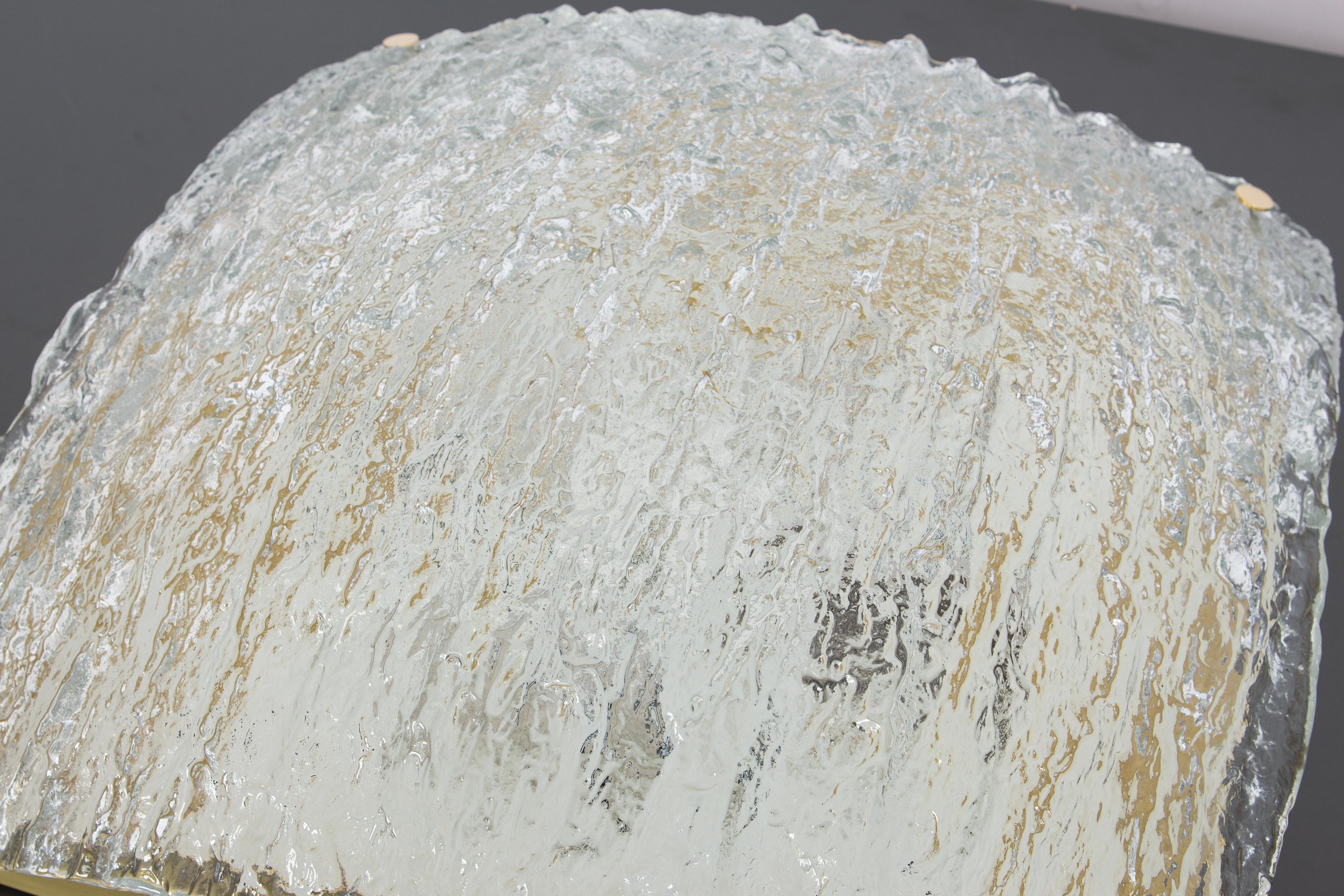 Atemberaubender Murano Glas Flush Mount von Kaiser, Deutschland, 1970er Jahre im Zustand „Gut“ im Angebot in Aachen, NRW
