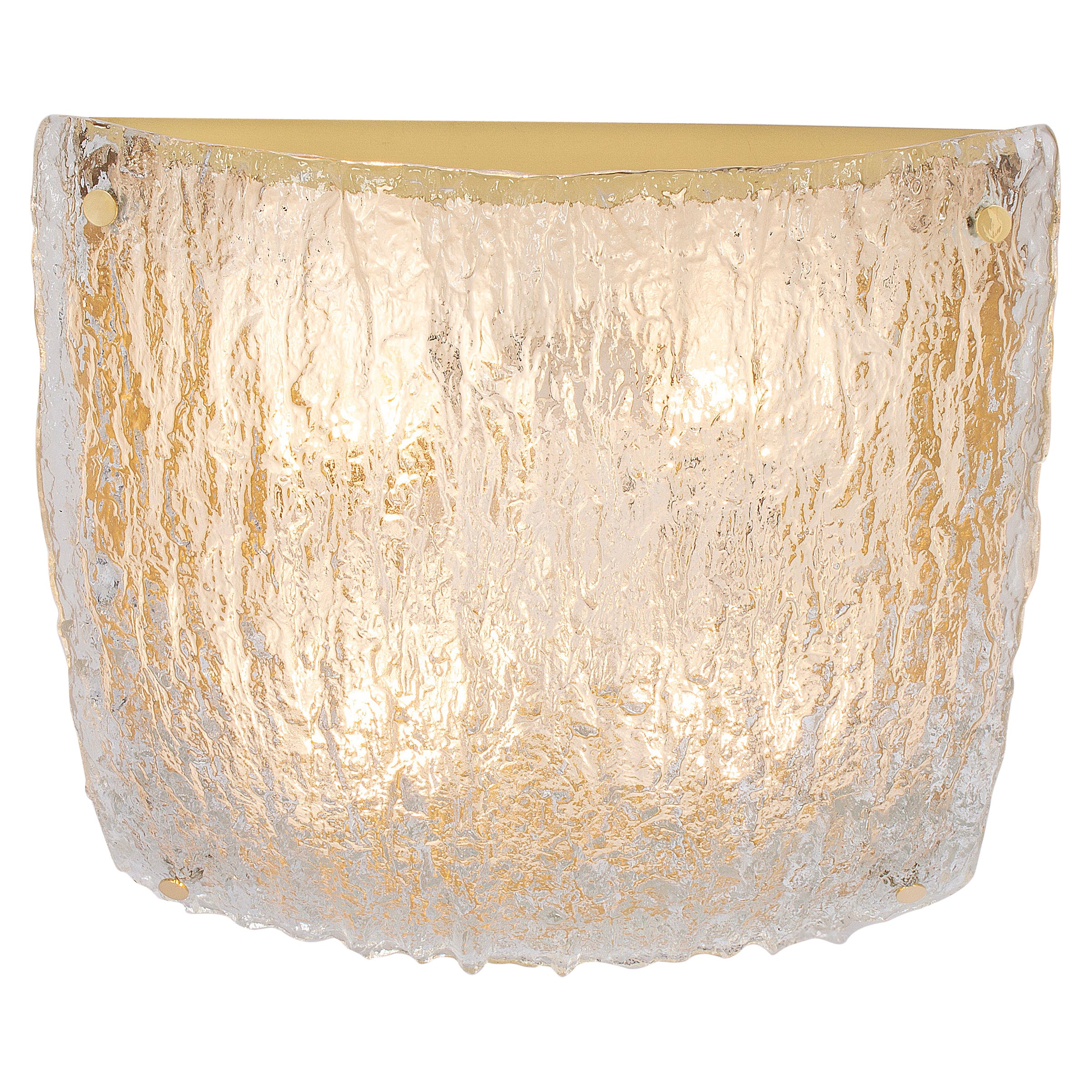 Stupéfiante lampe de chasse en verre de Murano par Kaiser, Allemagne, années 1970