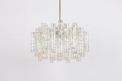 Stunning Murano Glass Tubes Chandelier by Doria, Germany, 1960s