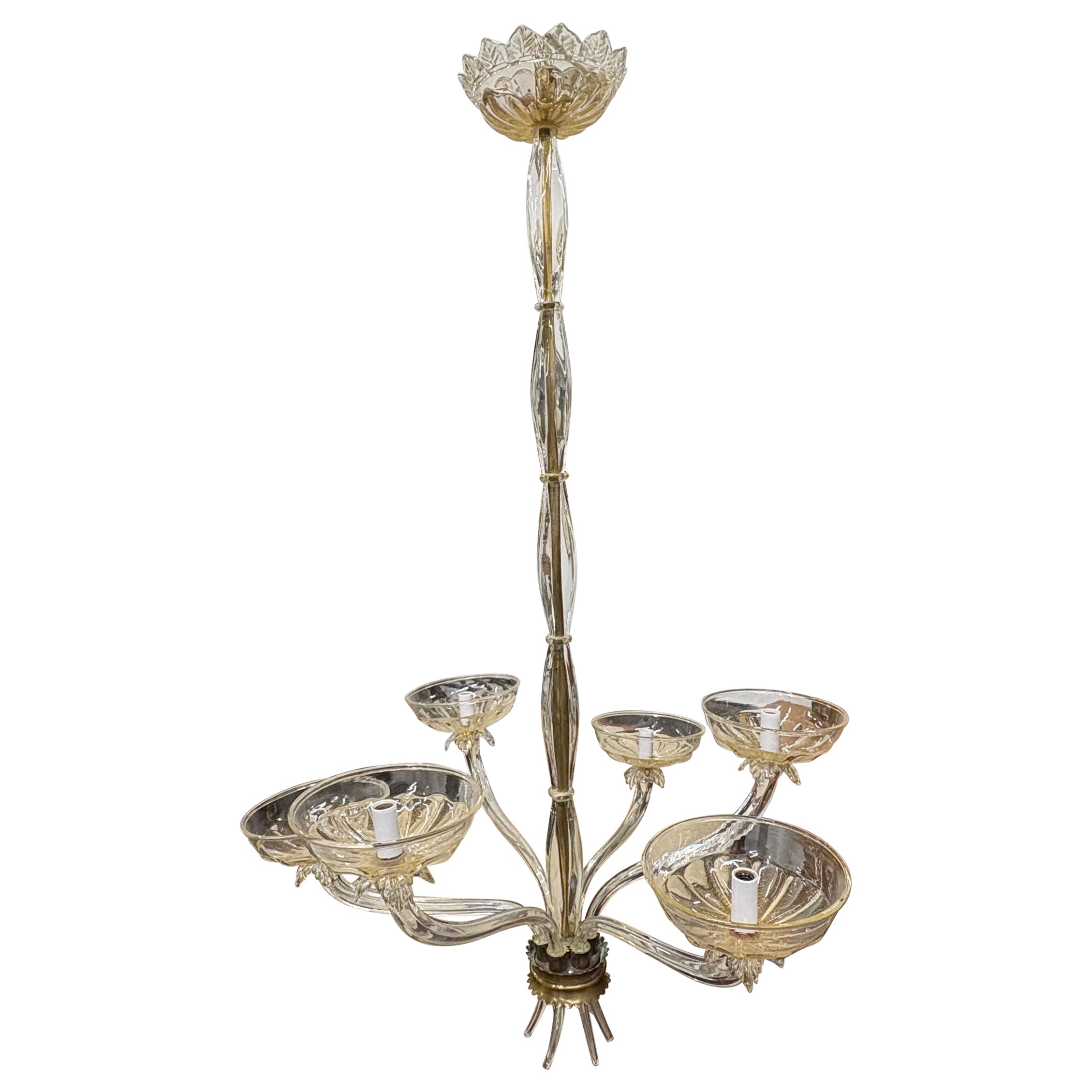 Atemberaubender Murano-GlasLüster von Seguso im Angebot