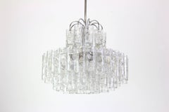 Stupendo lampadario a tubi di vetro di Murano di Doria, Germania, anni '60