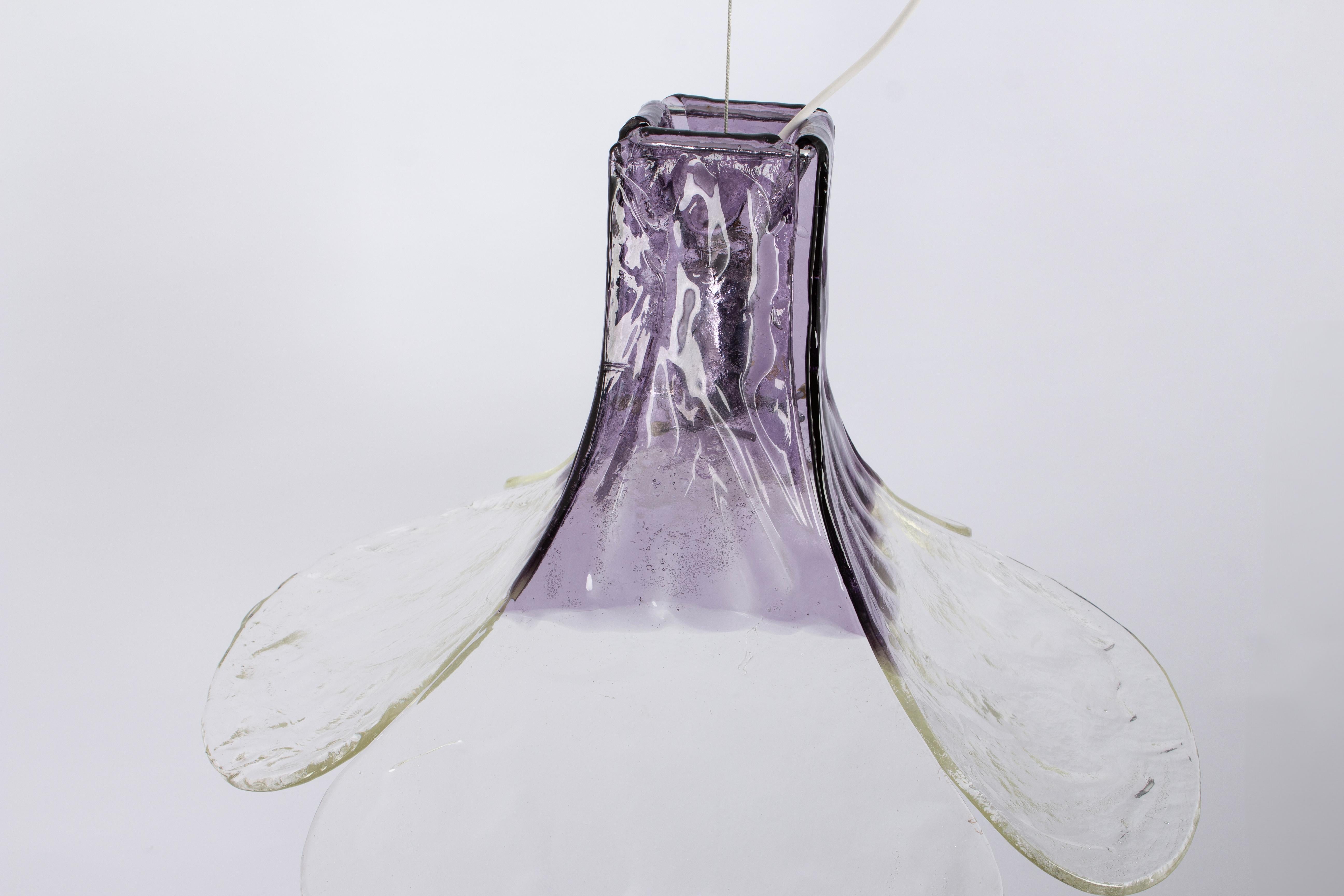Late 20th Century Stunning Murano Pendant Light Designed by Carlo Nason for Kalmar, 1970s For Sale