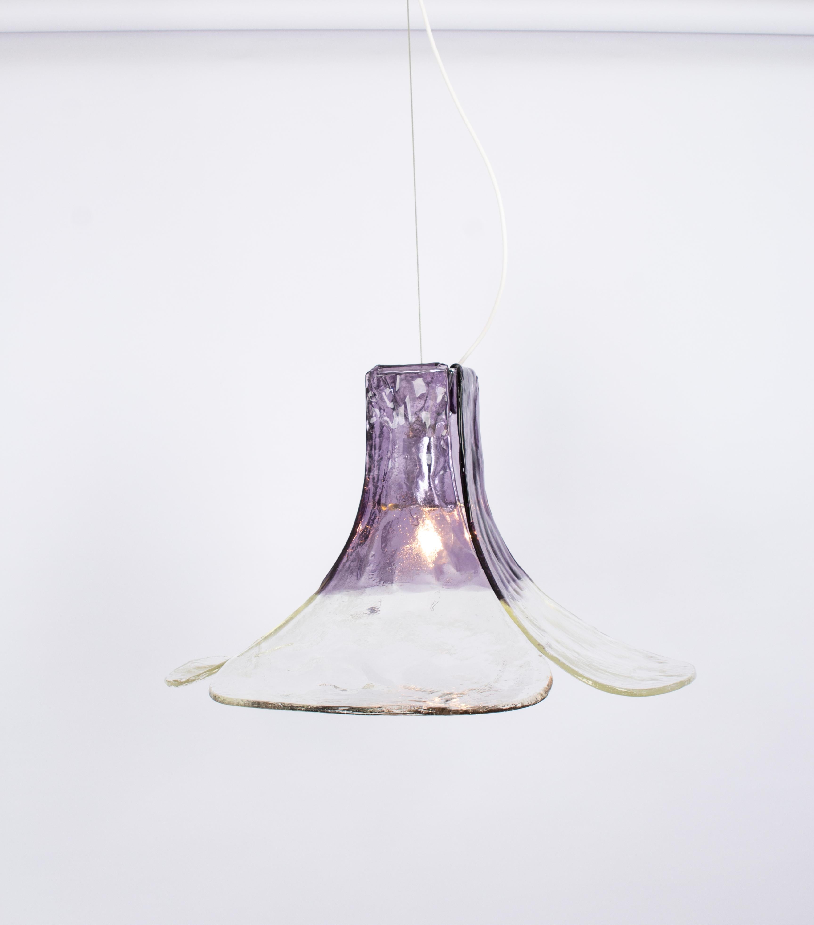 Superbe lampe suspendue de Murano conçue par Carlo Nason pour Kalmar, 1970 en vente 1
