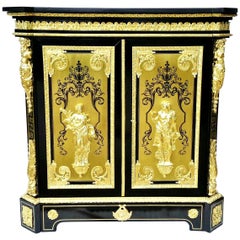 Atemberaubender Boulle-Schrank aus der Zeit Napoleons III. von Befort Jeune, Frankreich, 19. Jahrhundert