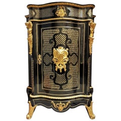Stunning Napoleon III Diehl Ebony Cabinet, France, 1855