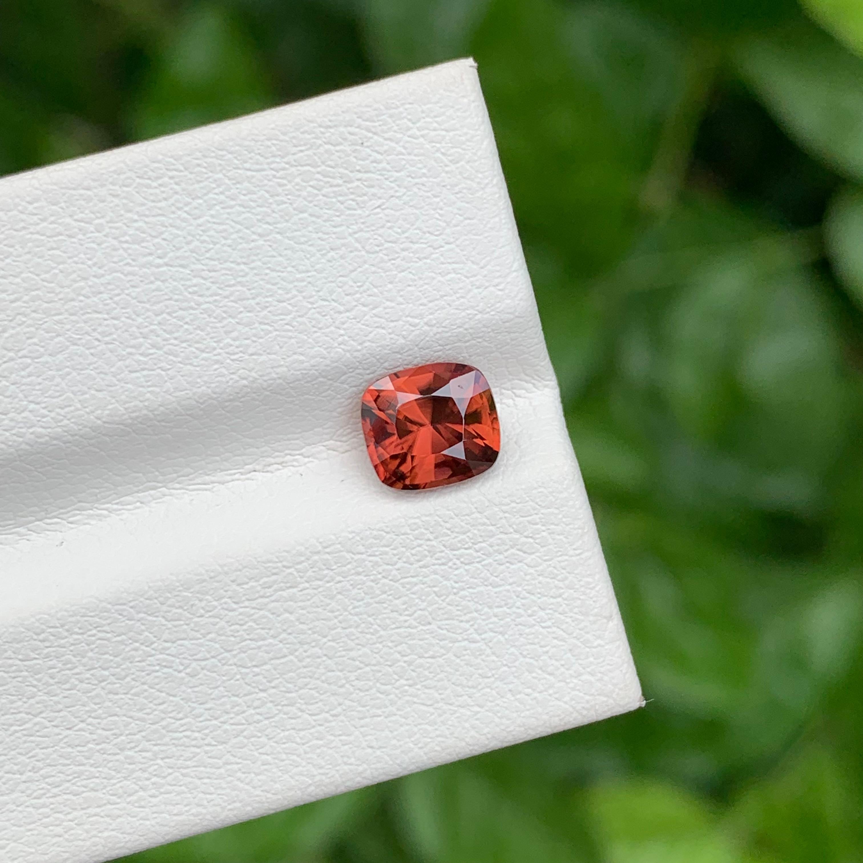 Atemberaubende natürliche 1,80 Karat Orangish Pfirsich Lose Spinell Ring Edelstein im Angebot 7