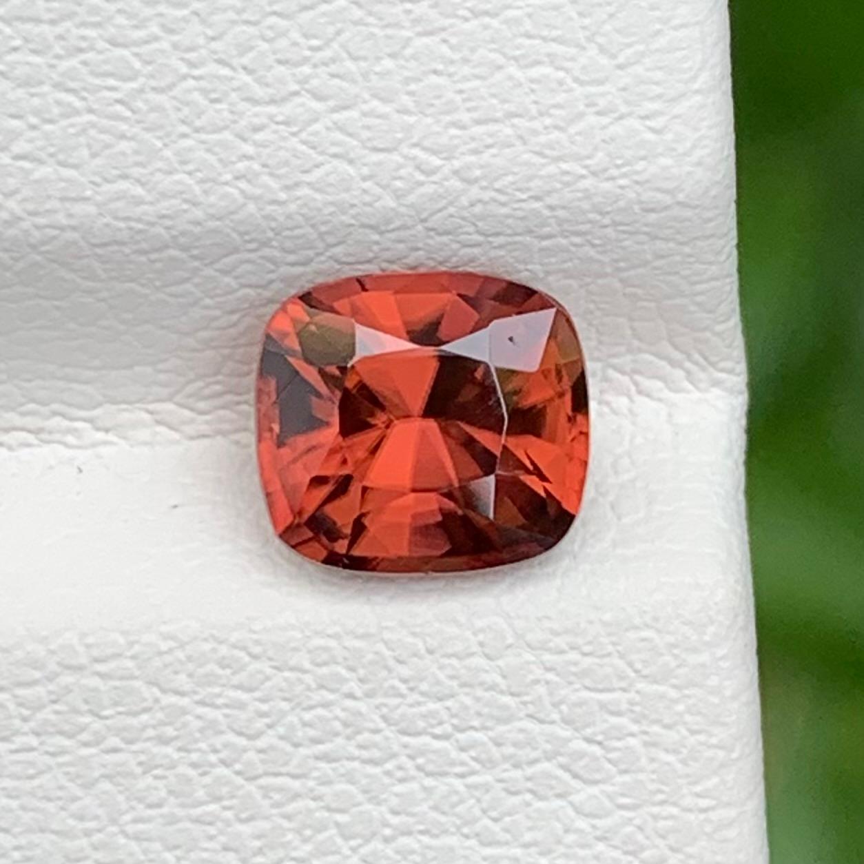Atemberaubende natürliche 1,80 Karat Orangish Pfirsich Lose Spinell Ring Edelstein im Angebot 8
