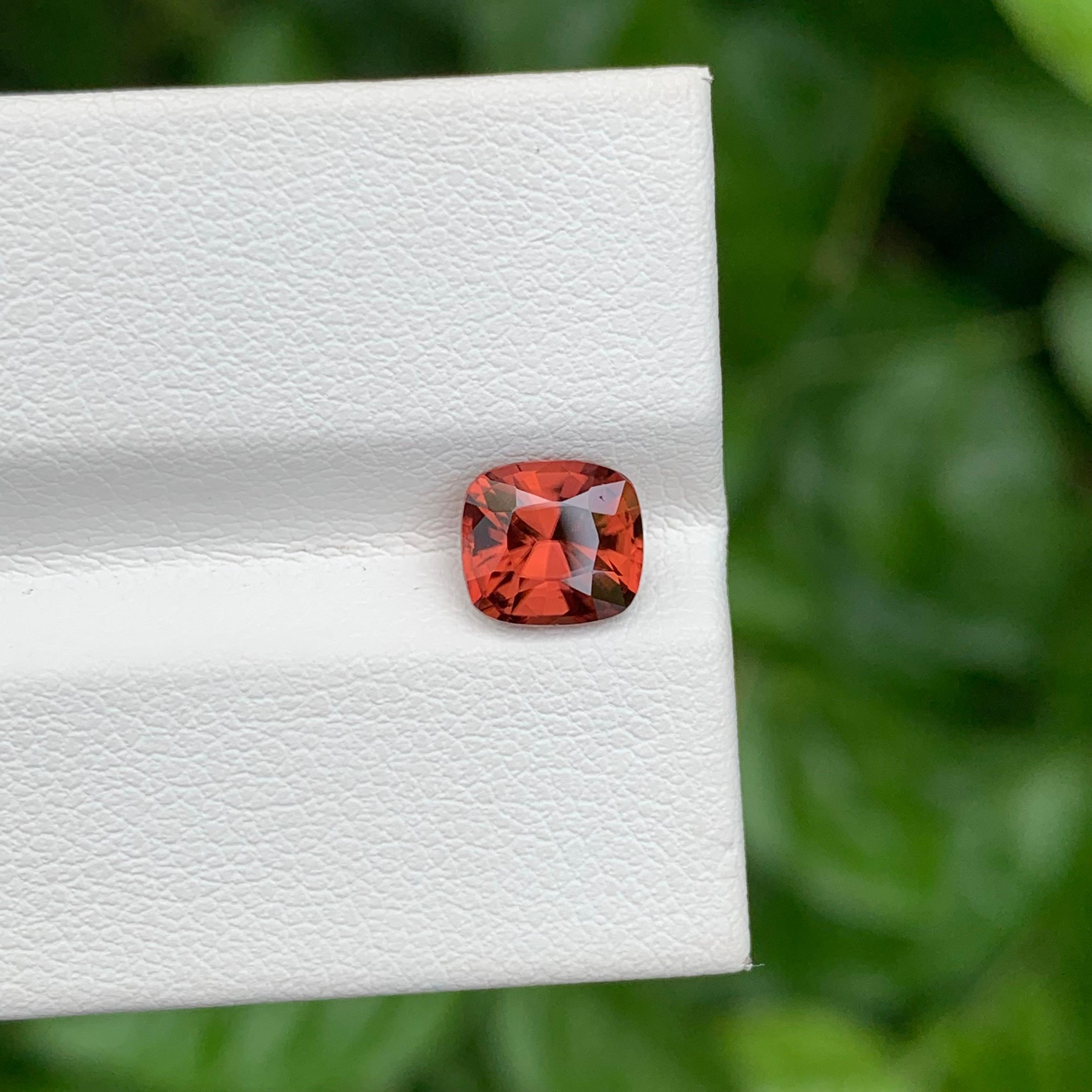 Atemberaubende natürliche 1,80 Karat Orangish Pfirsich Lose Spinell Ring Edelstein im Angebot 9