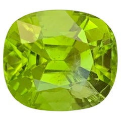 Stunning Natural Faceted Green Peridot Ring Gemstone 6.05 Carats 
