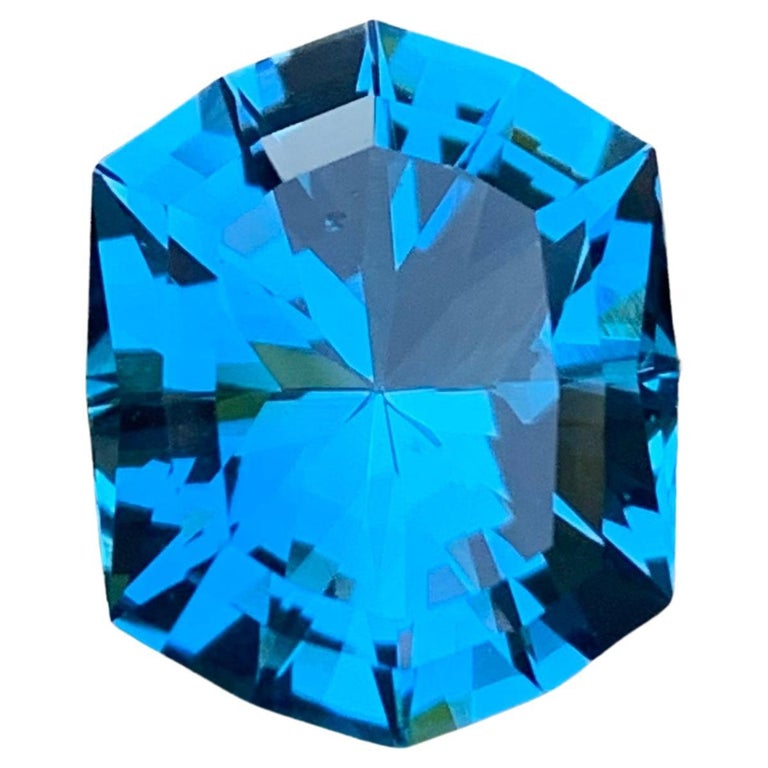Stunning Natural London Blue Topaz Gemstone 10.80 Carats Loose Topaz
