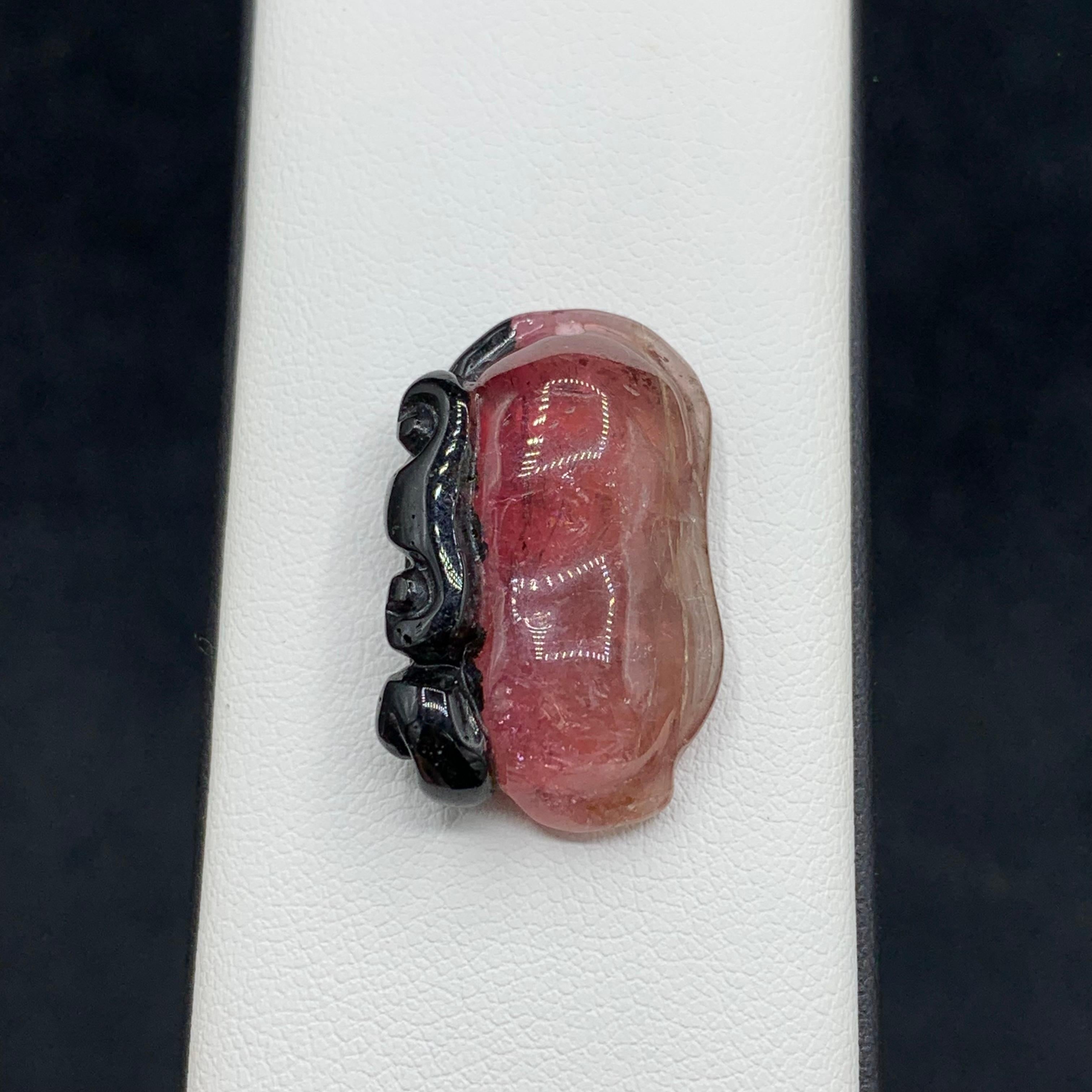 XXI secolo e contemporaneo 26,70 carati di tormalina naturale tricolore per gioielli con ciondolo in vendita