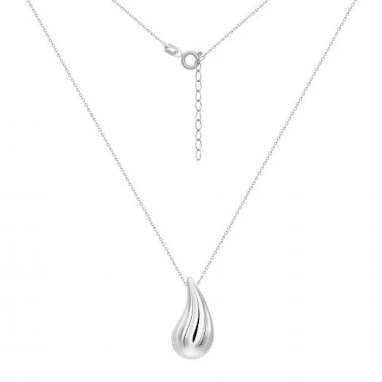 Stunning Necklace 14K  White Gold for Her In New Condition For Sale In Montreux, CH